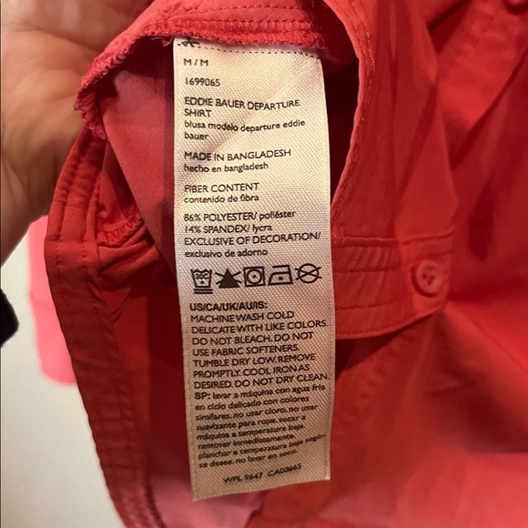 Eddie Bauer Women's Departure Stretch Moisture Wicking Long Sleeve Shirt UPF 50 - Picture 9 of 9